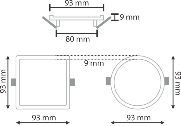 6 Watt LED Panels